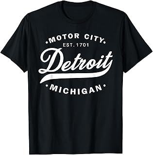 Classic Michiganians Vintage Detroit Motor City Michigan MI T-Shirt