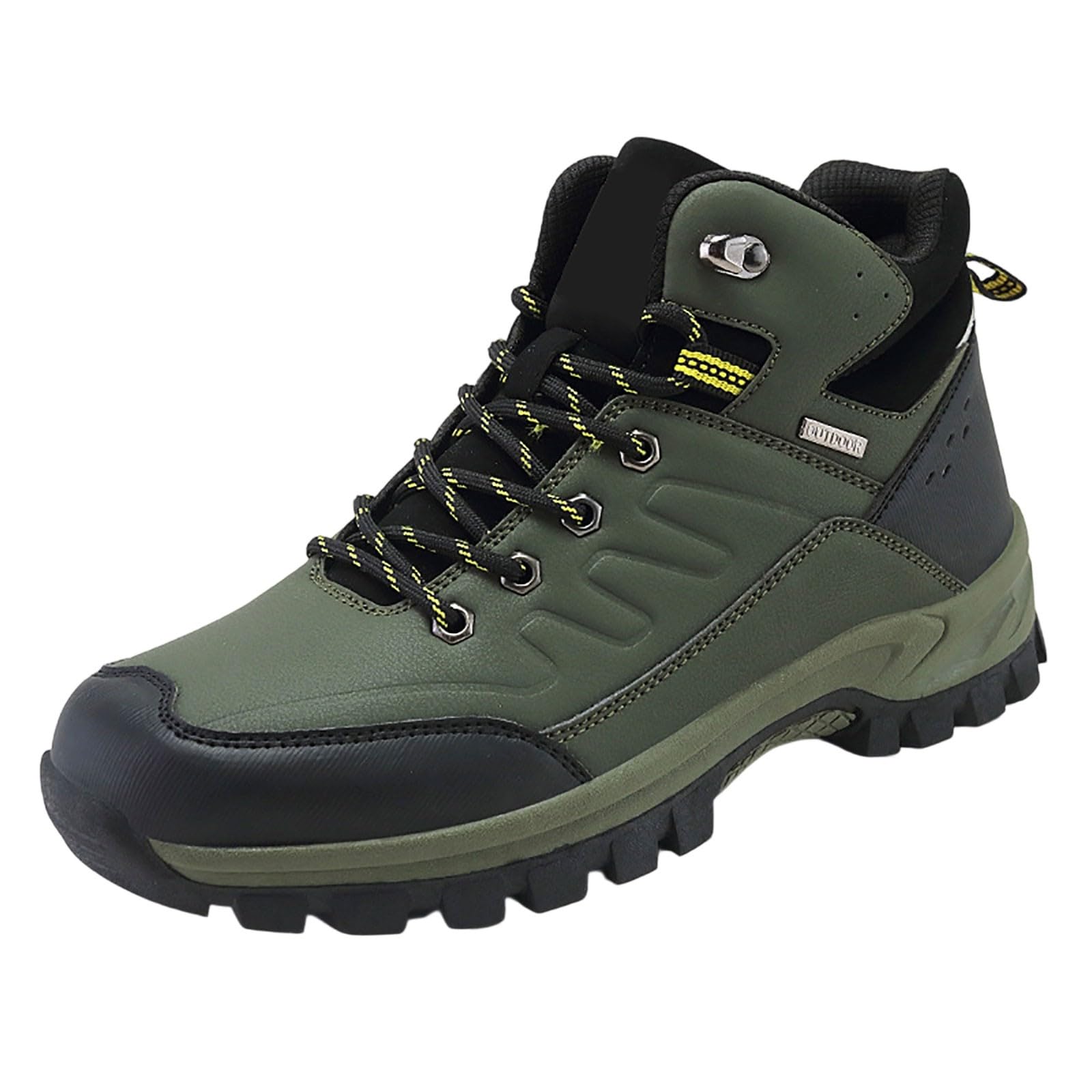 Chaussures de marche d'extérieur décontractées à lacets pour homme, chaussures de randonnée à semelle robuste pour trekking, camping et voyage