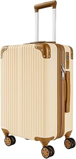 Mala de Viagem 10 kilos Rodas Giratórias, Design premium, rigida, Roda Dupla Removivel 360 Ziper Expansor (Creme)