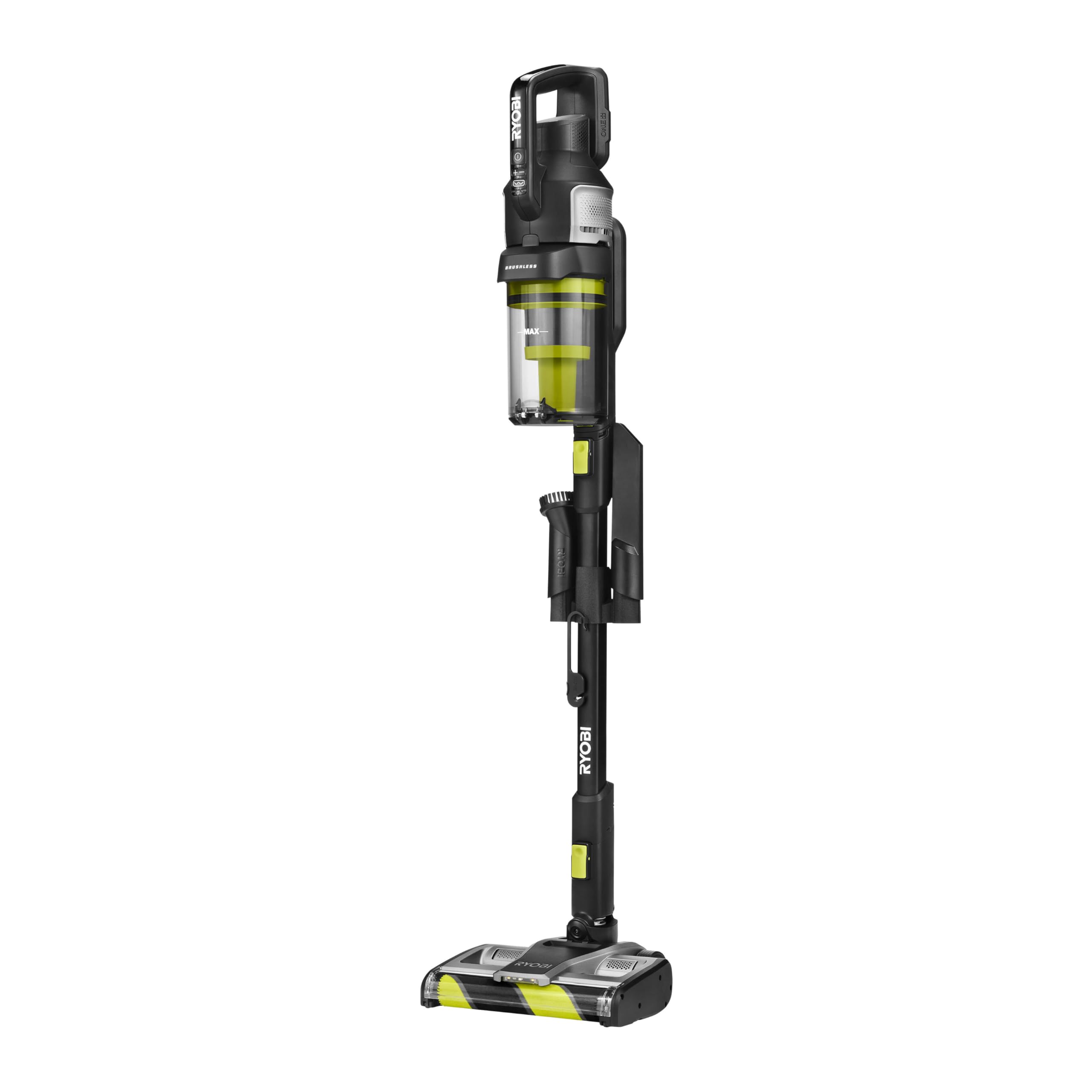 RYOBI RASV18BL-0 Aspirapolvere Senza Fili 18V ONE+™ con Motore Brushless, Potenza di Aspirazione 135 Air Watt, Tecnologia Anti-Groviglio, Batteria Non inclusa