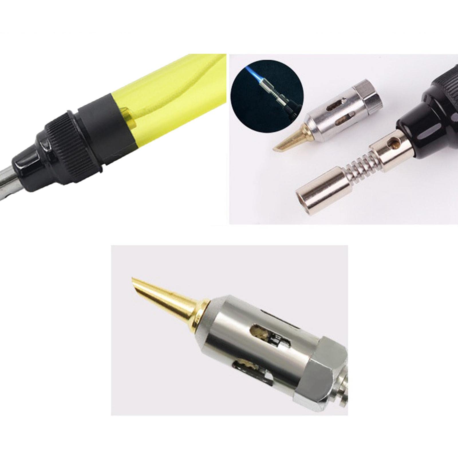 Generic Gas Cordless Soldering Iron Kit Torch Heat Solder Welding Pen, Yellow