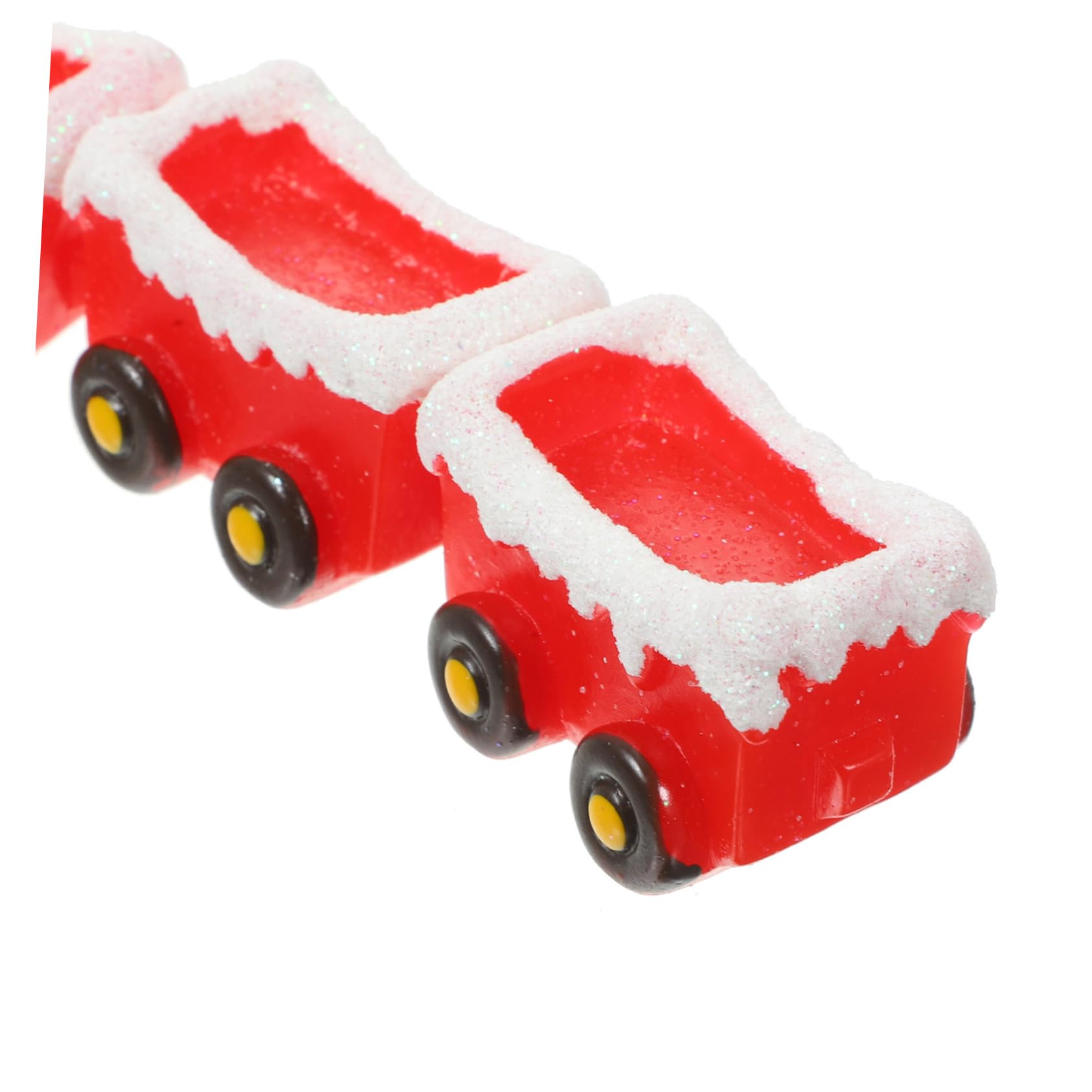 Mikikit 5 Set Ornamenti Del Treno Di Natale Figurina Cervo Scena Del Villaggio Di Natale Micro Articoli Natalizi Arredamento Natalizio Accessori Miniatura Di Natale Resina