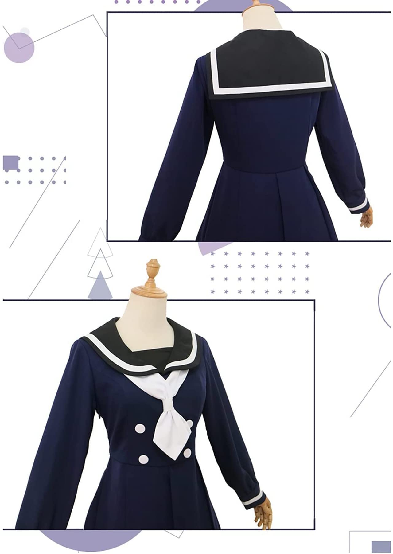 Amazon.co.jp: yuanqing ゾンビランドサガ コスプレ衣装 紺野純子