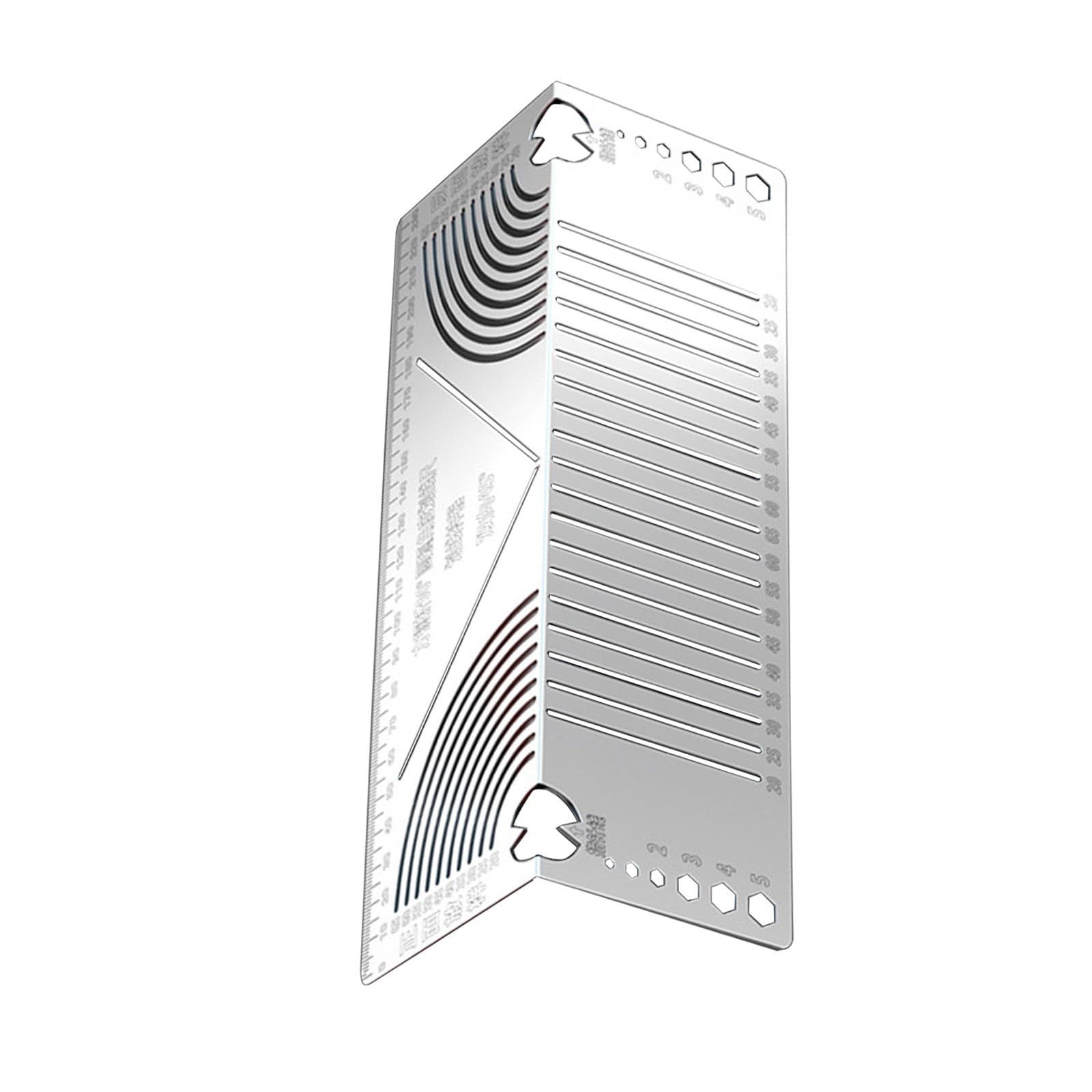 Apglsxy Precisionsteel Angles Marking Instrument Multifunction Metal Bending Template Tool For 90° Bend Layout On Square Pipe Double Purpose Scribers Cut Scale Woodworking Metal