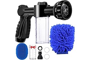 Garden Hose Nozzle for Dogs, High Pressure Dog Shower Sprayer, Multifunctional Washer Nozzle