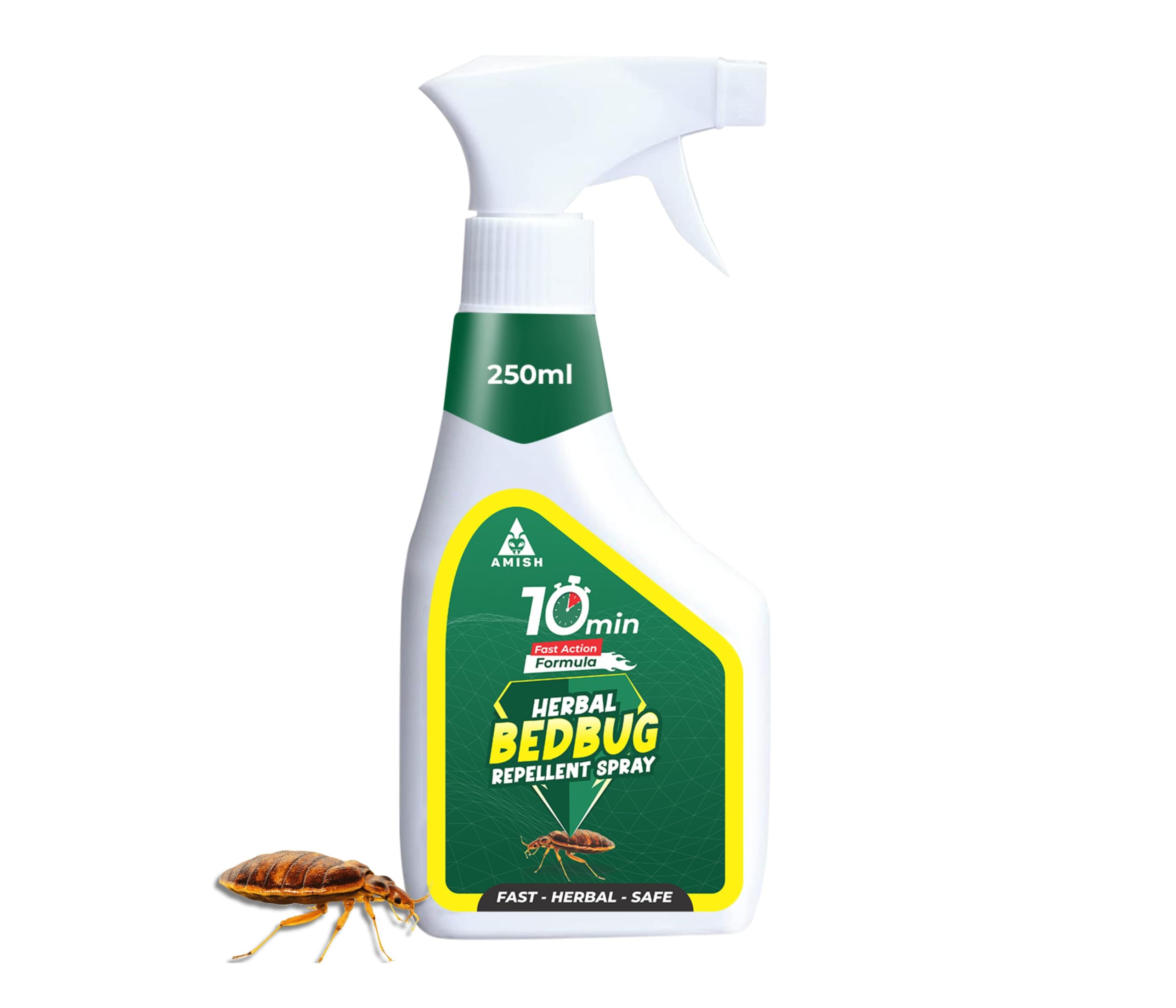 Amish Herbal Bed Bug Spray 250 ml|10 Minutes Formula |Removes Entire BedBug colony|Powerful 100% Organic No Chemical BedBug Repellent Khatmal Spray for Home Long Lasting Protection Instant Action-image-18