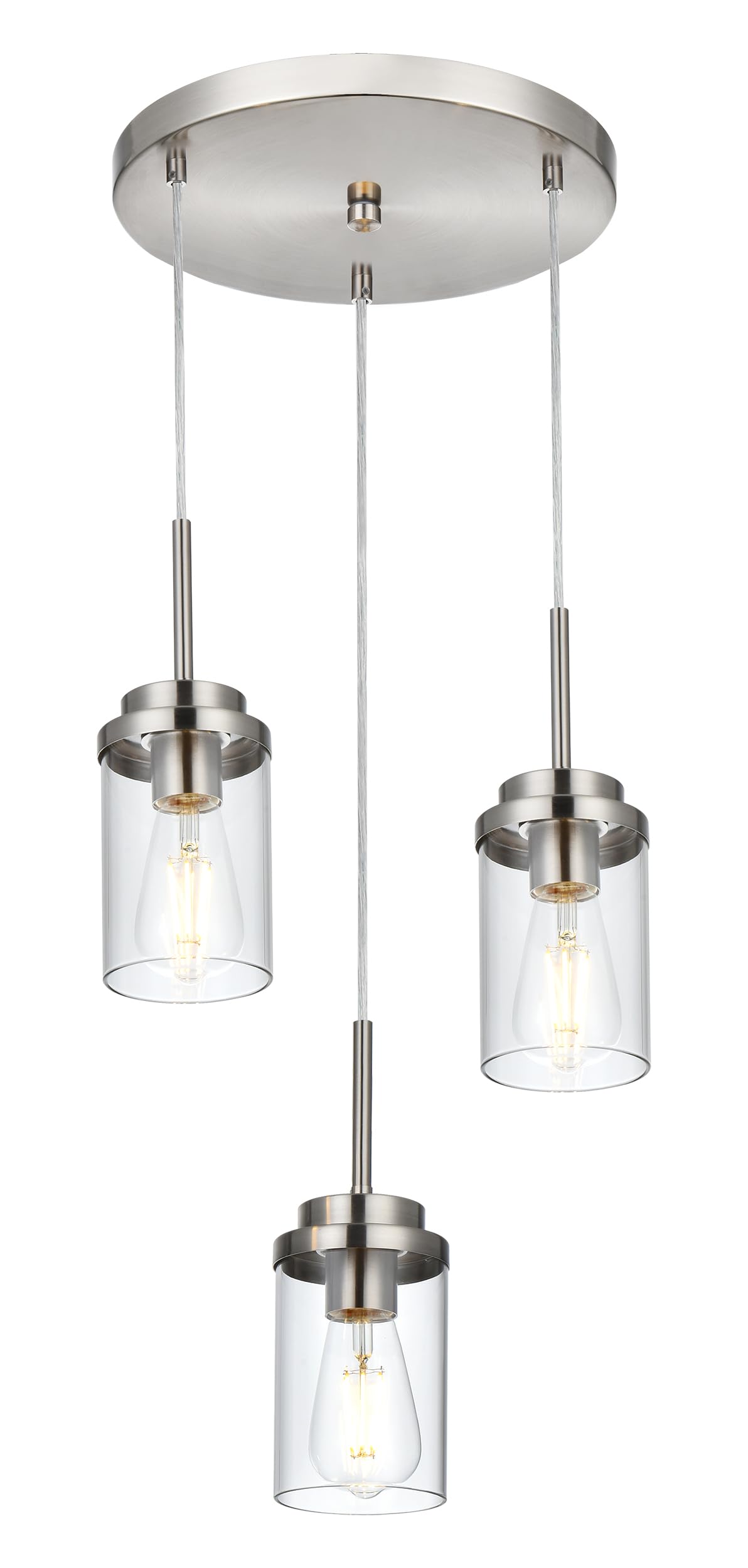 MELUCEE 3 Lights Linear Chandelier Black Finish, 20.5 Inches Length — Amazon image 26