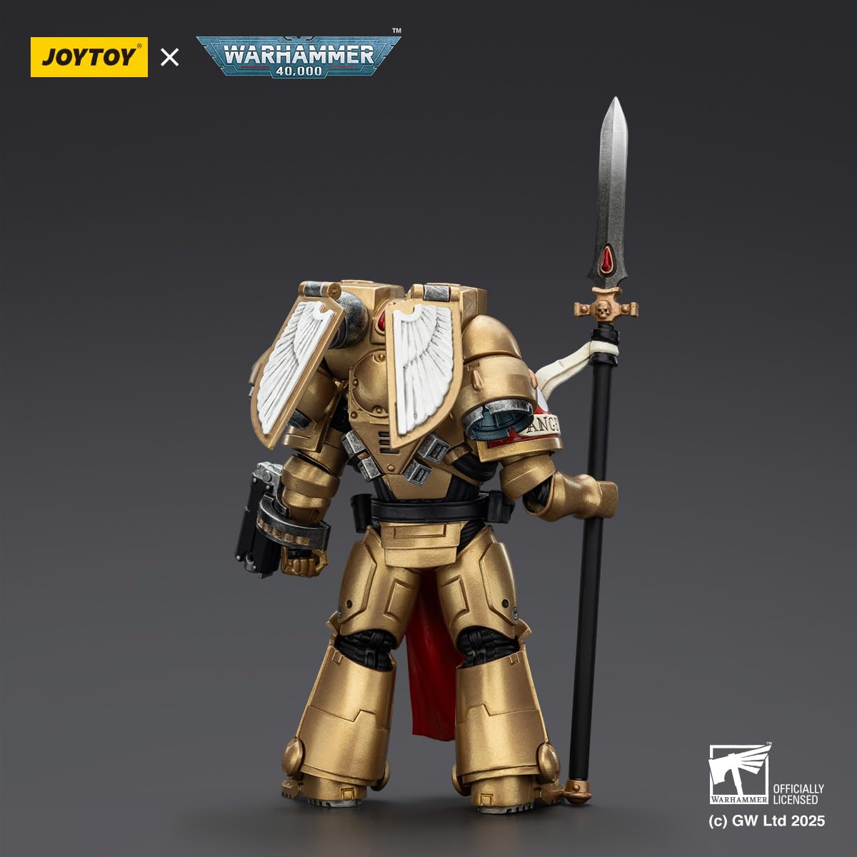 TOYVERSE JOYTOY 1/18 Warhammer 40,000 Action Figure, Blood Angels Sanguinary Guard 2 with Angelus Boltgun and Encarmine Spear - Image 4