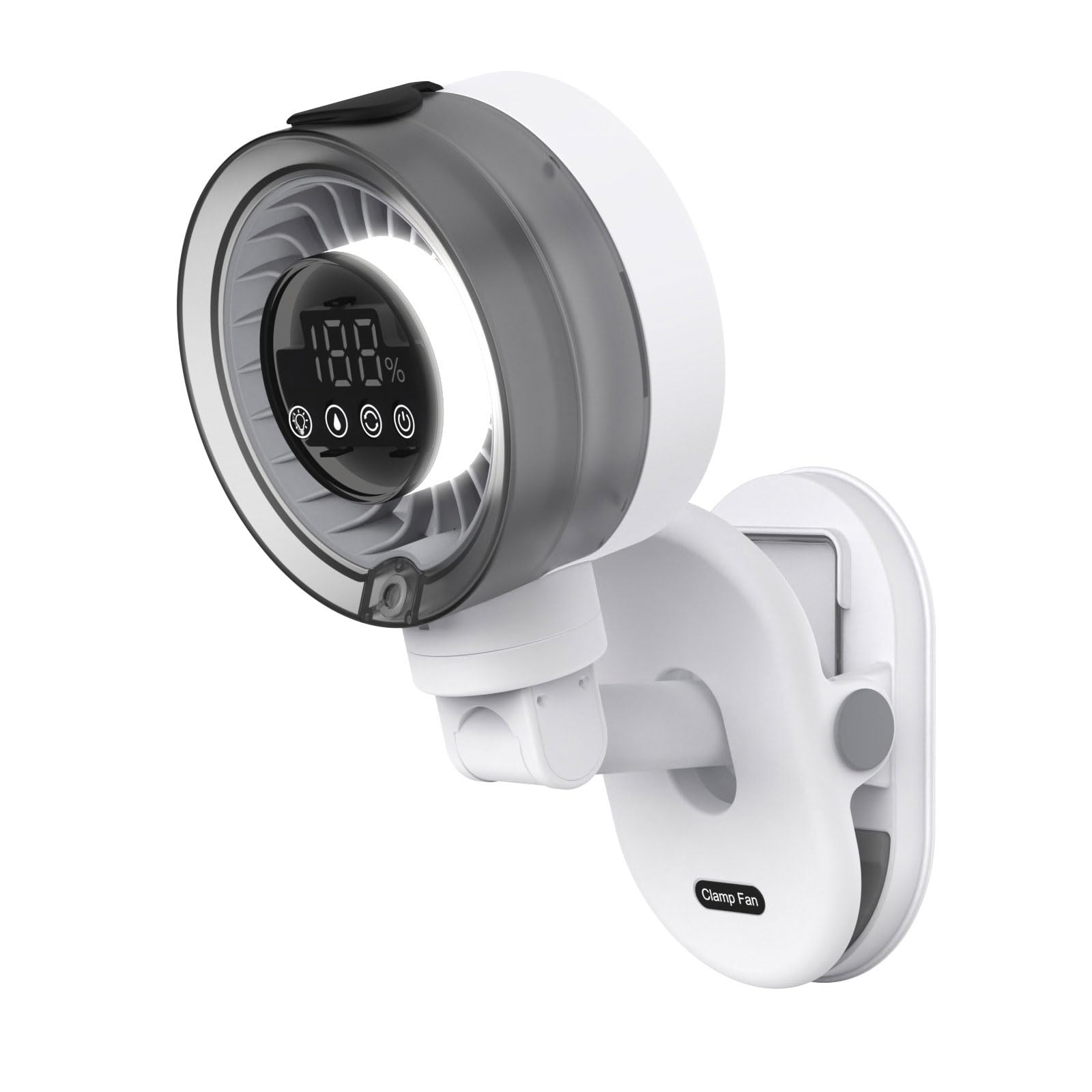 Tsophreniq Clip on Misting Fan with Quiet Operations Household Desktop Fan Suitable for Workplaces and Living Areas ABS Portable Misting