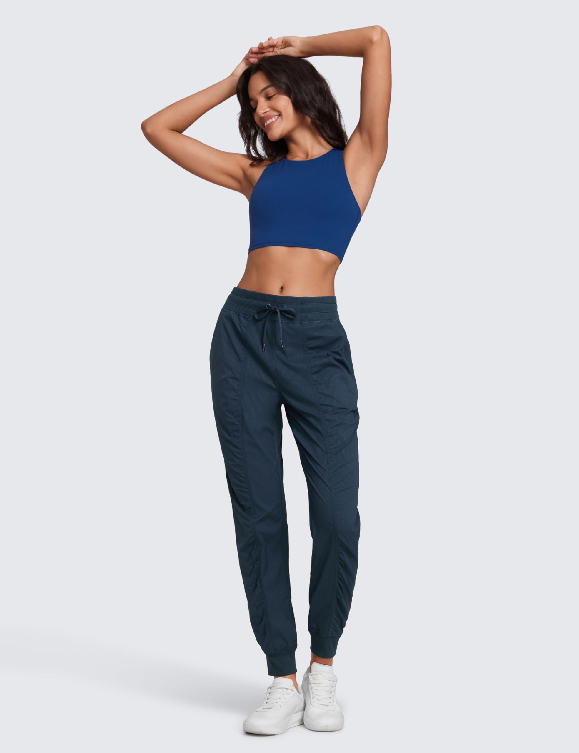 CRZ YOGA Spodnie dresowe Ease Line 30.5" | Luźny, lekki, marszczony krój, kieszenie, dla kobiet