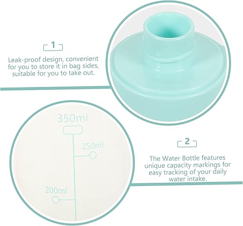 Miniatura 3 de BESPORTBLE Botella de agua portátil al aire libre, botella de agua para exteriores, bolsa de contenedores de botella portátil, jarra de