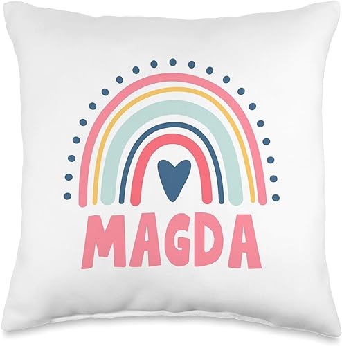 Miniatura 1 de Magda Name Custom Woman Myth Legend Pink Birthday Party Throw Pillow, 16x16, Multicolor