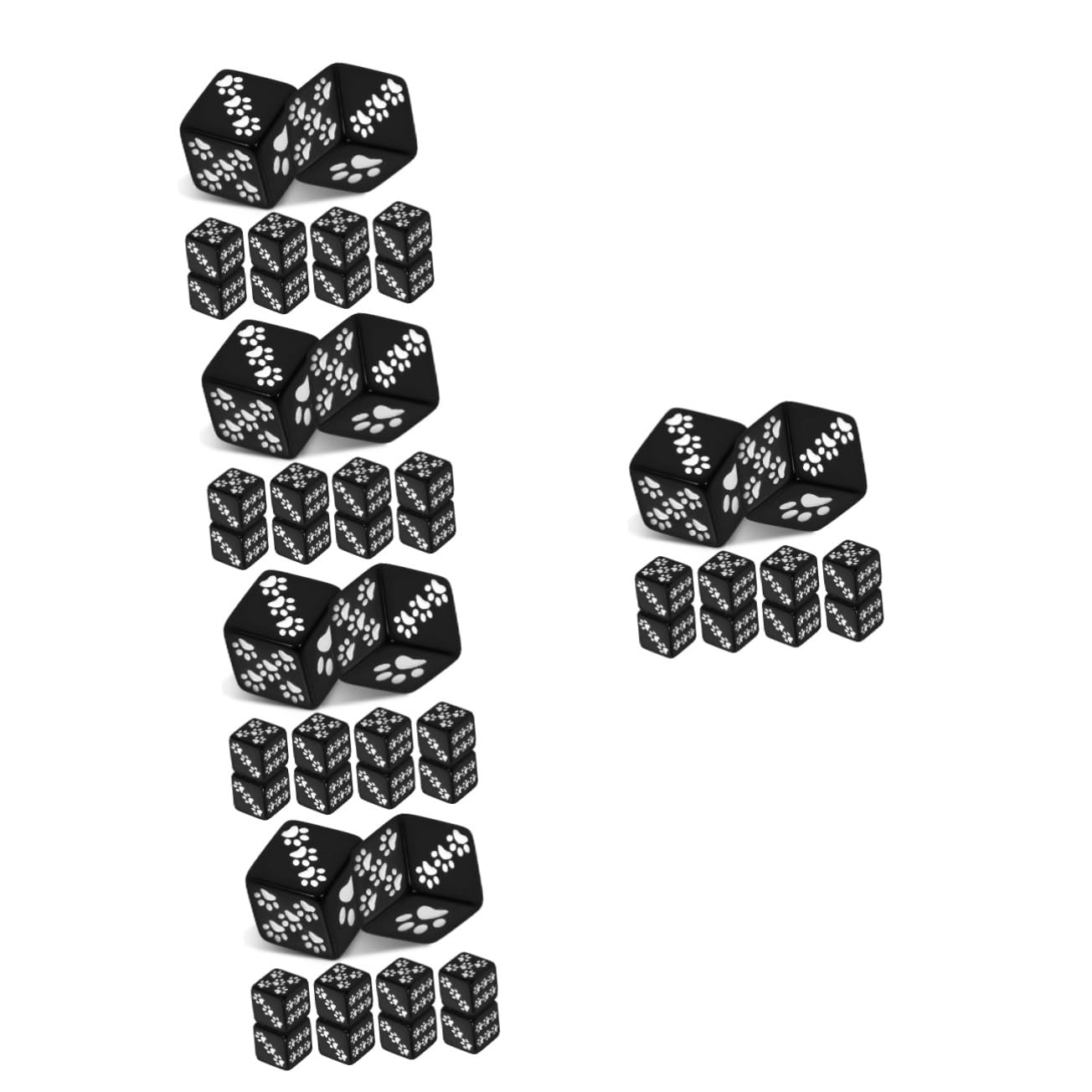 Abaodam 50piezas Dados De De De Cartoon Dados De Caras para Mesa y Actividades Sociales Accesorios De Fiesta y Reuniones Familiares
