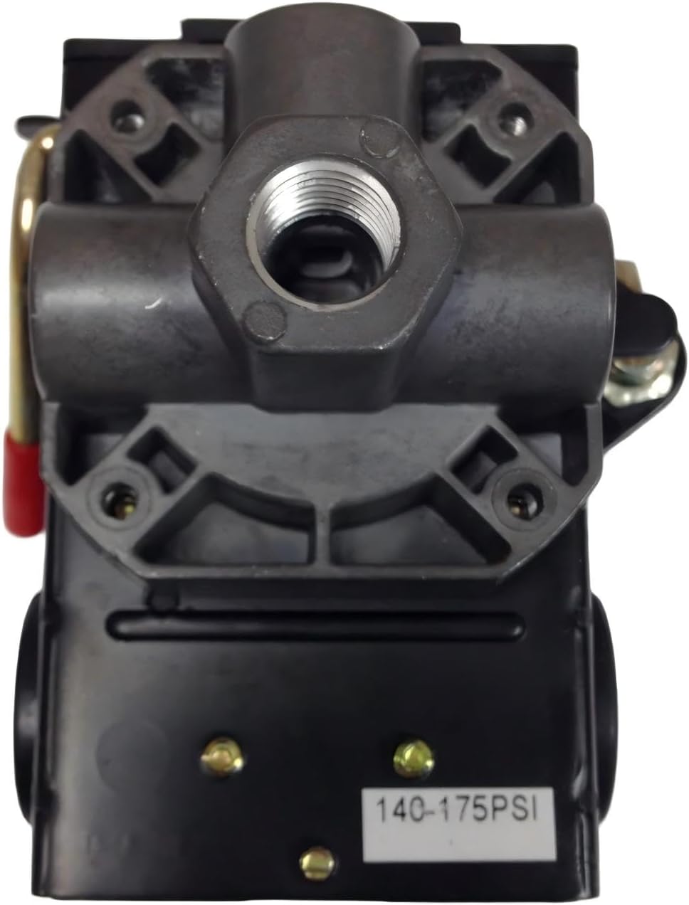 034-0092 Air Compressor Pressure Control Switch - For Two Stage Air Compressor Replacement Adjustable Pressure Switch - 20 AMP, 120 volt, Four Port Set 145-175 PSI