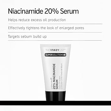 The INKEY List 20% Niacinamide Serum 30ml Supersolutions Redness Fragrance Free for Oily Skin
