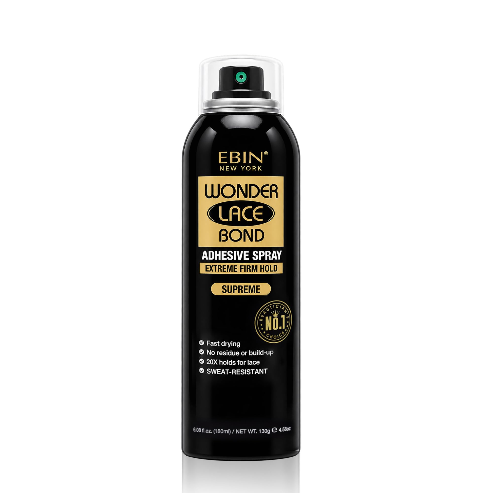 EBIN Wonder Lace Bond Adhesive Spray, Supreme, Supreme Hold, 180ml