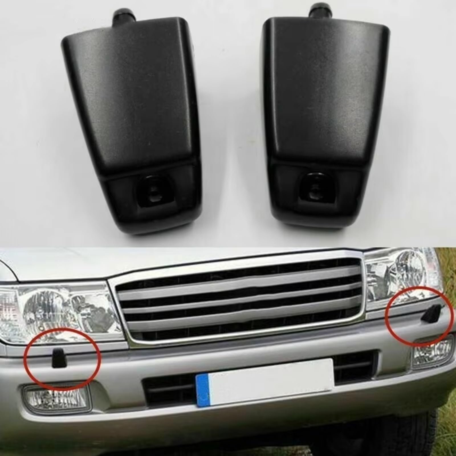 Ugello lavavetri per fari Auto, Cilindro di Sollevamento lavavetri, ugello Compatibile con Lexus LX470 1998-2007 85044-60060