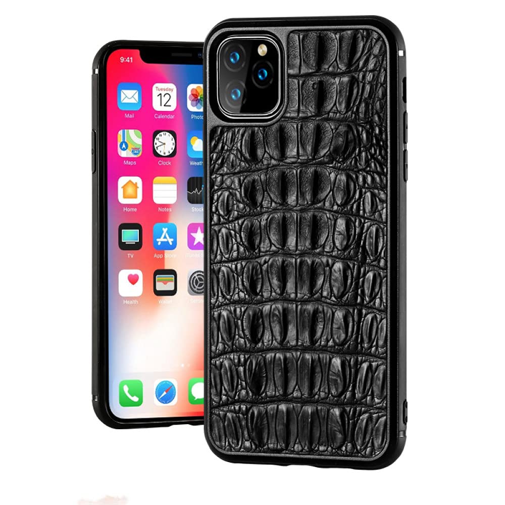Custodia In Pelle Di Coccodrillo Per IPhone 12/12 Mini/12 Pro/12 Pro Max – Con Supporto Magnetico Per Auto E Anello Porta Dito - 4
