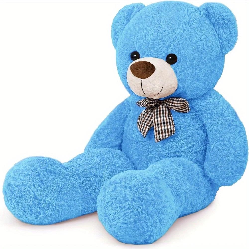 SNOWOLF Oso de Peluche Gigante de 120 cm - Oso de Peluche Grande para niños y Novia (Azul)