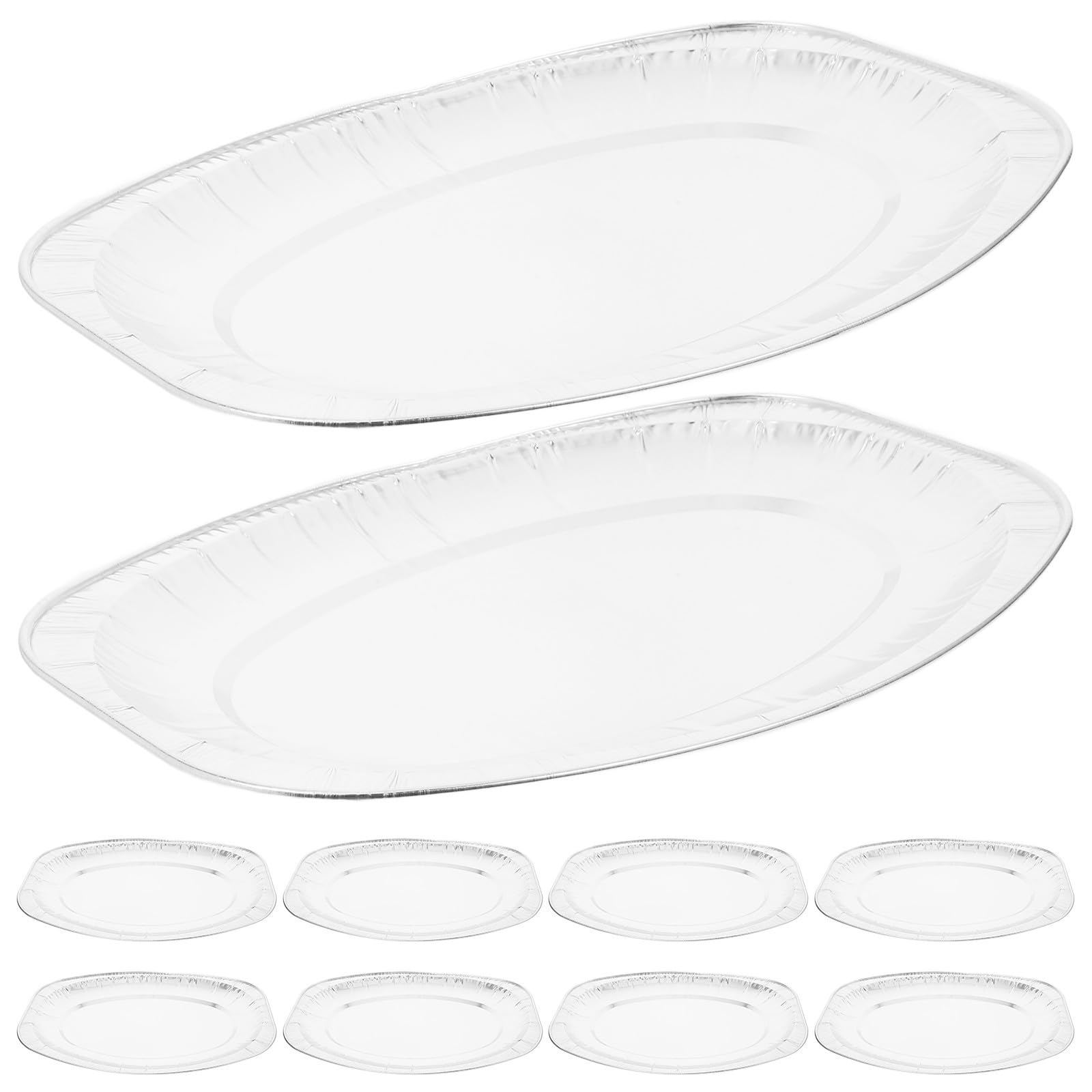 Bandejas de aluminio uso versátil para hornear asar y transportar alimentos