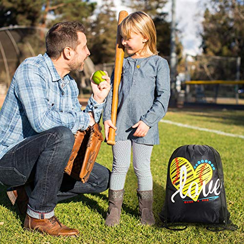 WILLBOND 4 Pieces Softball Girl Accessories Set, Softball Headband Softball Bracelet Softball Necklace Softball… - Image 6