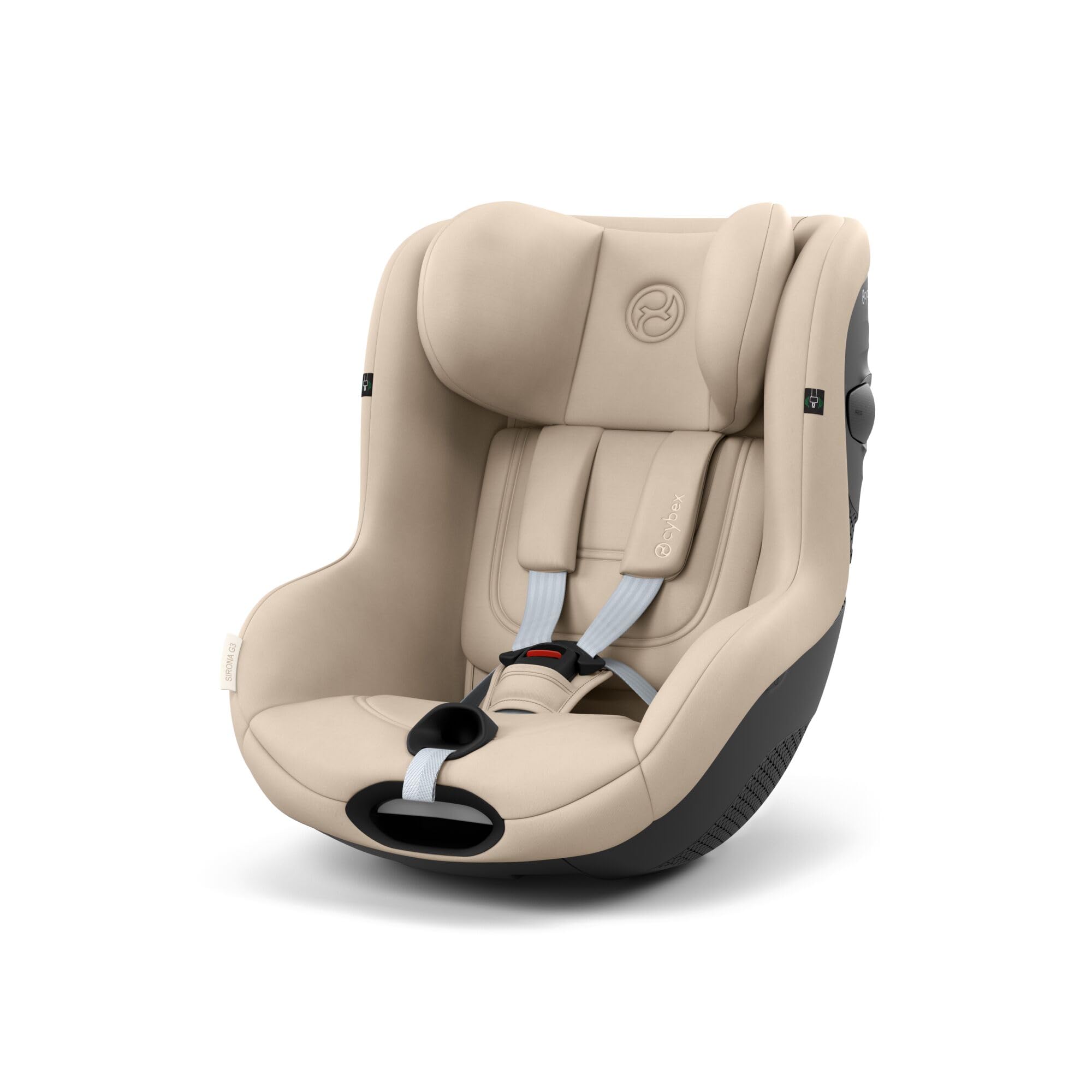 CYBEX Gold Fotelik samochodowy Sirona G3 bez podstawy, Od ok. 3 miesięcy do 4 lat (Od urodzenia z wkładką dla noworodka), Maks. 19 kg, 61–105 cm (Od 40 cm z wkładką dla noworodka), Almond Beige