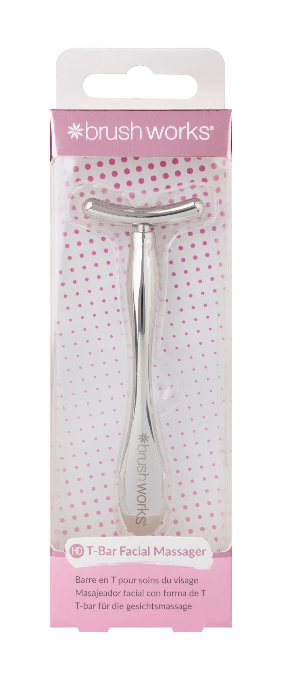 Brushworks Zinc T-Bar Facial Massager