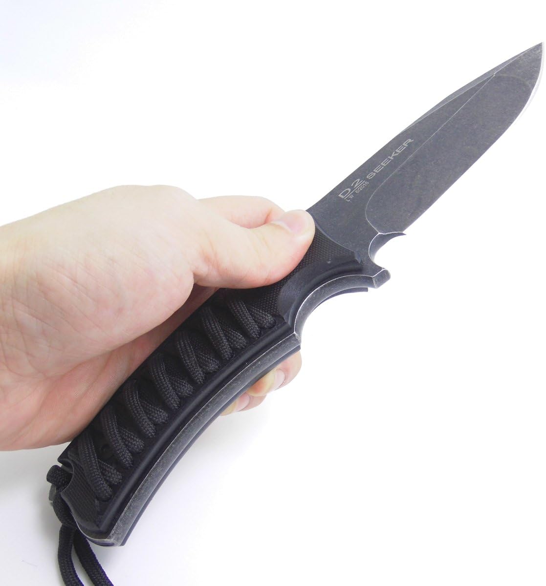 Masalong Fixed Blade Hunting Knife Straight Edge Blade Extreme Survival D2 Steel and Sheath