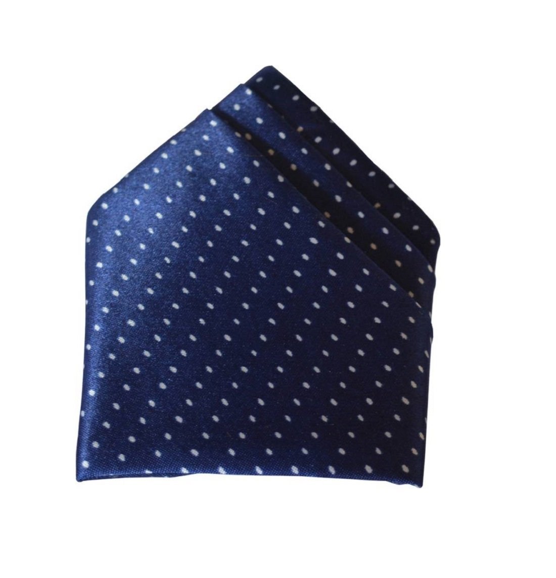 michelangelo Men's Microfiber Pin Dot Pocket Square (Navy Blue, Free Size)-picture-10