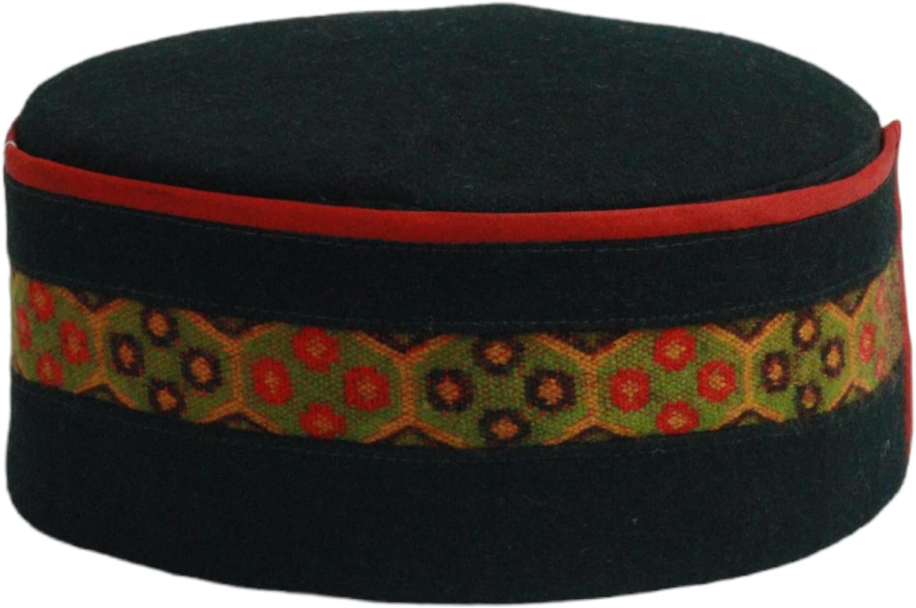 Men's Handloomed Woolen Himachali Kullu Topi (Pack of 1) (TS2604_Free Size)