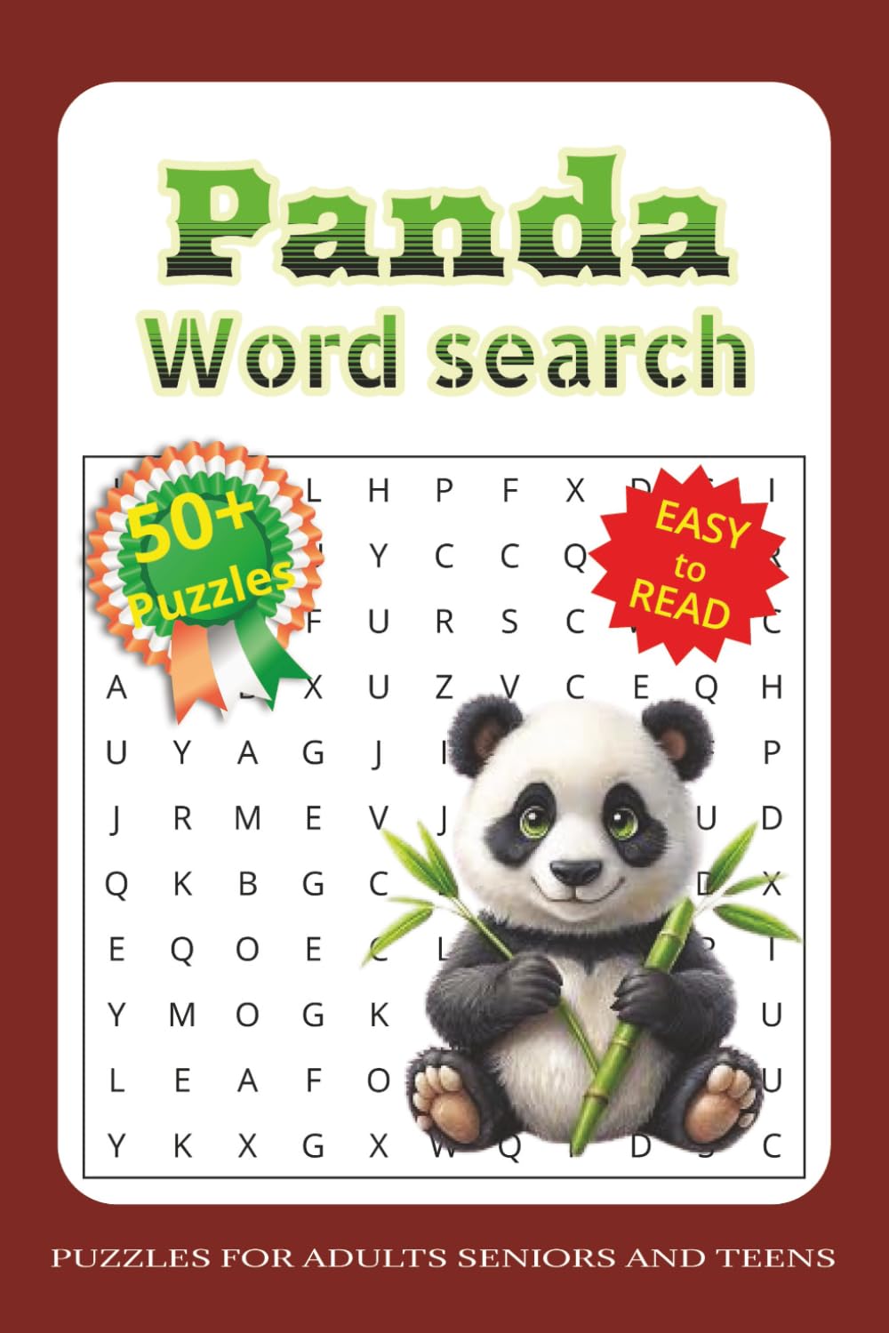 Panda Word Search for Adults and Teens: 55 Panda-Themed Word Search Puzzles to Explore the World of Pandas for Animal and Wildlife Lovers