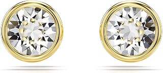 Swarovski Imber Stud Earrings, Round Cut, White, Gold-Tone Plated Price In India