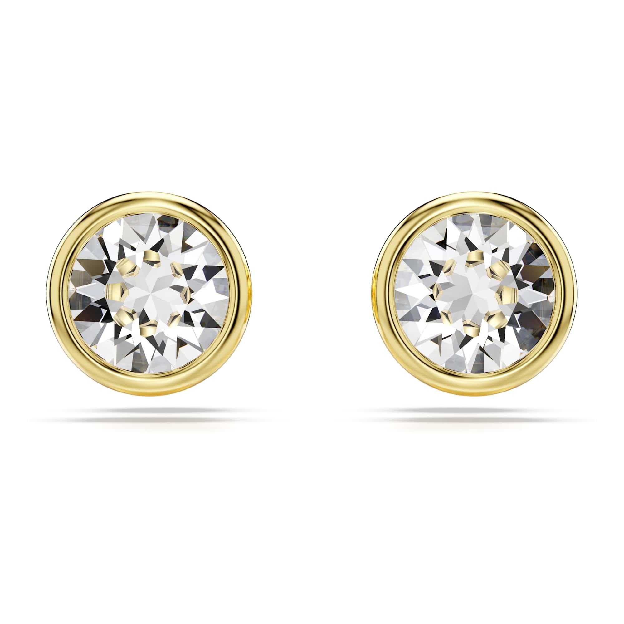 Swarovski Women's Gold Imber Plated White Crystal Stud Earrings 5681552