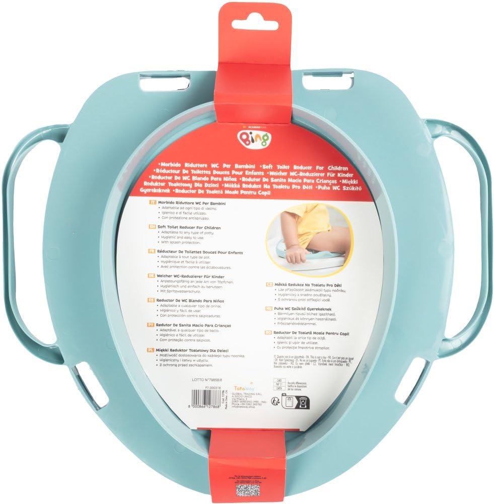 Tataway WC Morbido Bambini con Maniglie - Riduttore WC con Grafica di Bing- Seduta Comfort Antiscivolo, Facile da Pulire
