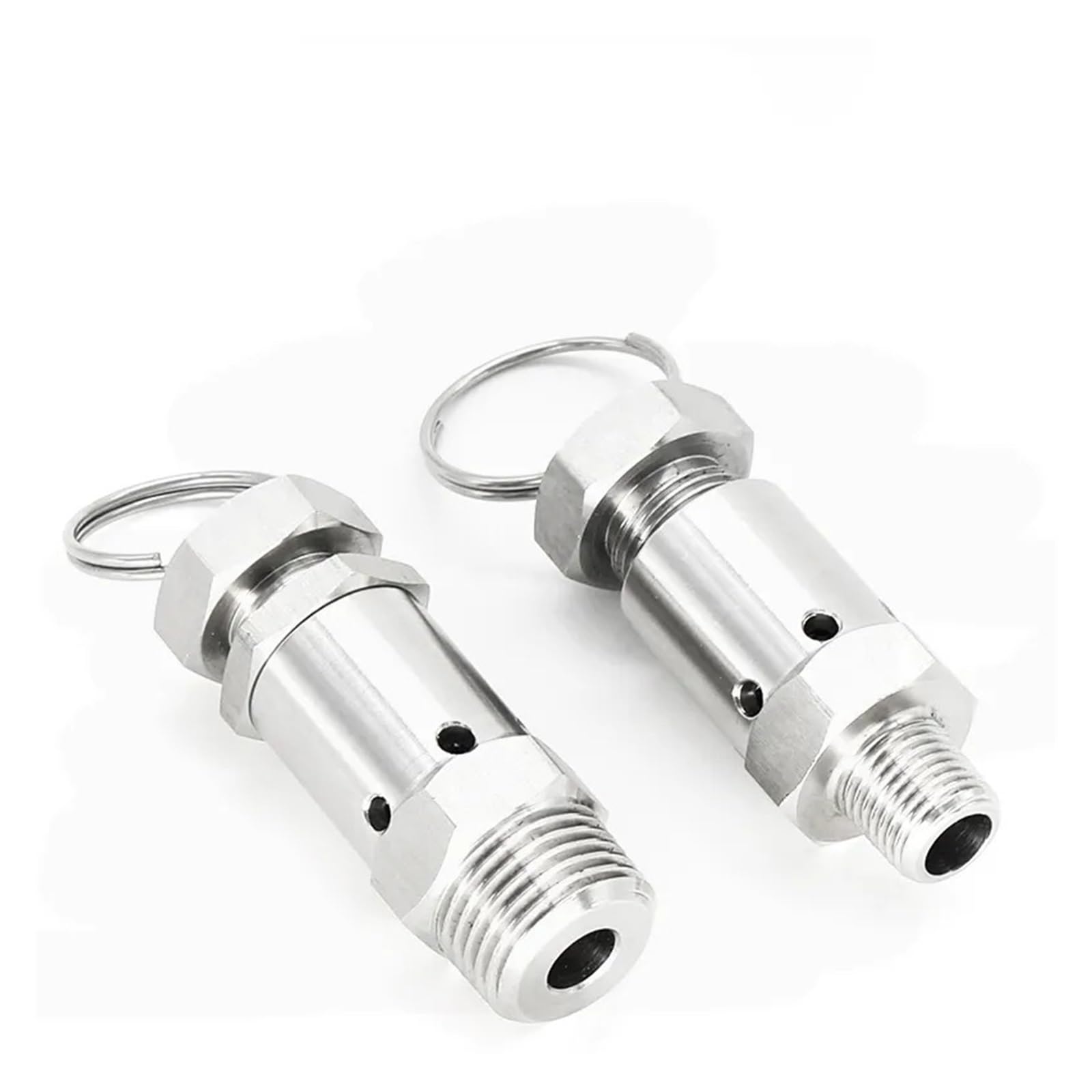 Válvula de seguridad de alivio de presión de escape ajustable 1/2" acero inoxidable 304 0.2mpa