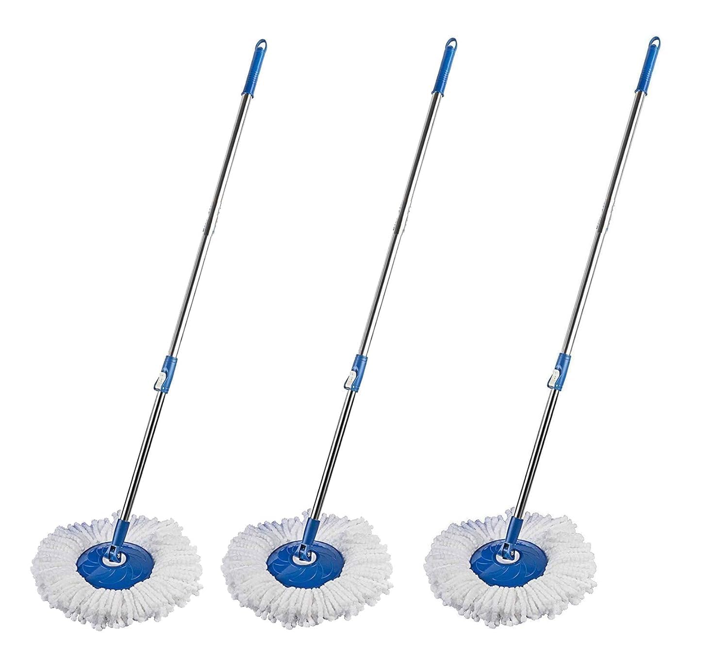 MKpackaging Stainless Steel 360 Degree Rotating Mop Stick with Microfiber Refill | Spin Mop for Floor Cleaning |Mop Rod Stick Pack of 3 (B0CZ78Y6KY) Amazon Price History, Amazon Price Tracker