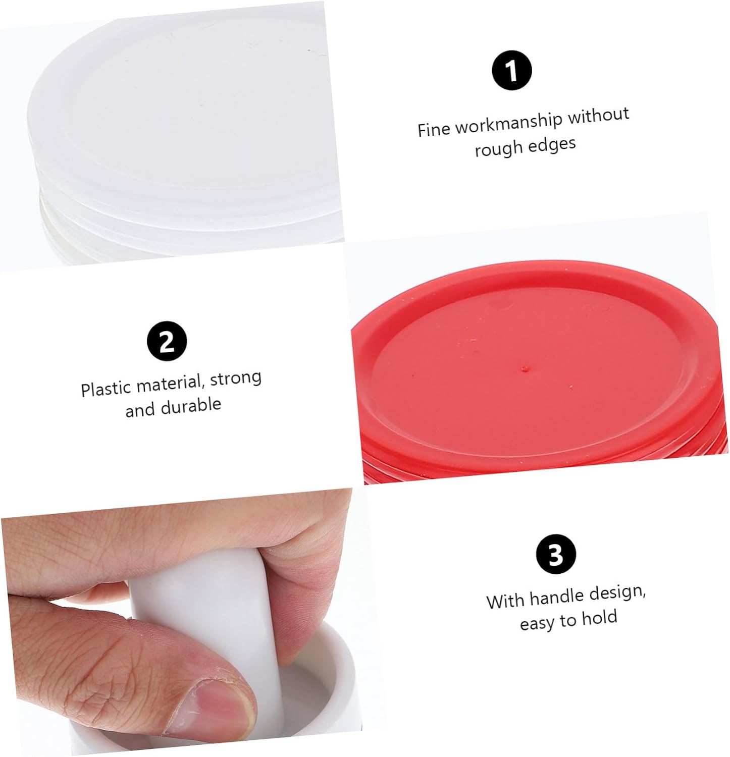 Toddmomy Ice Hockey Machine Accessories Hockey Pucks Bulk Puck Game Air Hockey Soft Hockey Game Puck Block Game