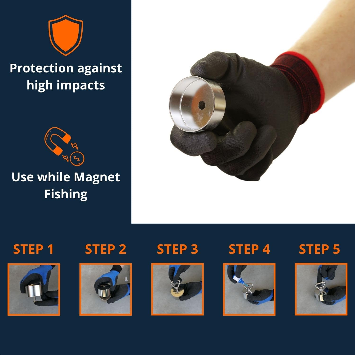 2 ganasce magnetiche da 12,7 cm, in gomma morbida, per | FindTheDeal