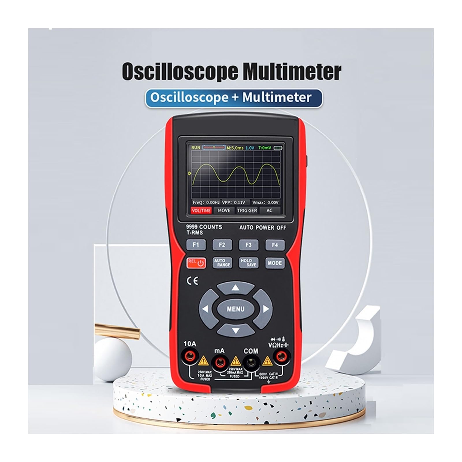 DSO-510 10MHz 48MS/s Mini Handheld Digital Oscilloscope Signal Generator - View #9