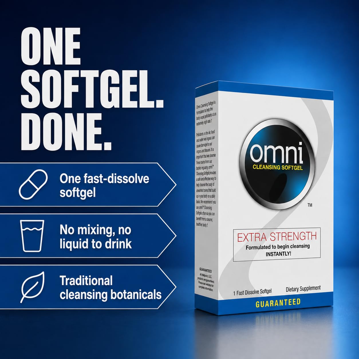 Omni Extra Strength Cleansing Softgel, Herbal Cleanse, Fast Dissolve — Amazon image 3