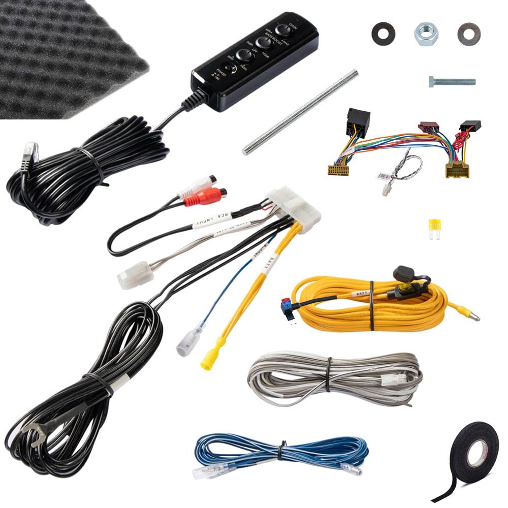 Option Subwoofer Kit kompatibel mit Ford Focus IV (4. Generation, Baujahr ab 2018, mit B&O-Soundsystem ab Werk) - Reserverad-Subwoofer aktiv, inkl. Plug & Play Anschluss-Zubehör