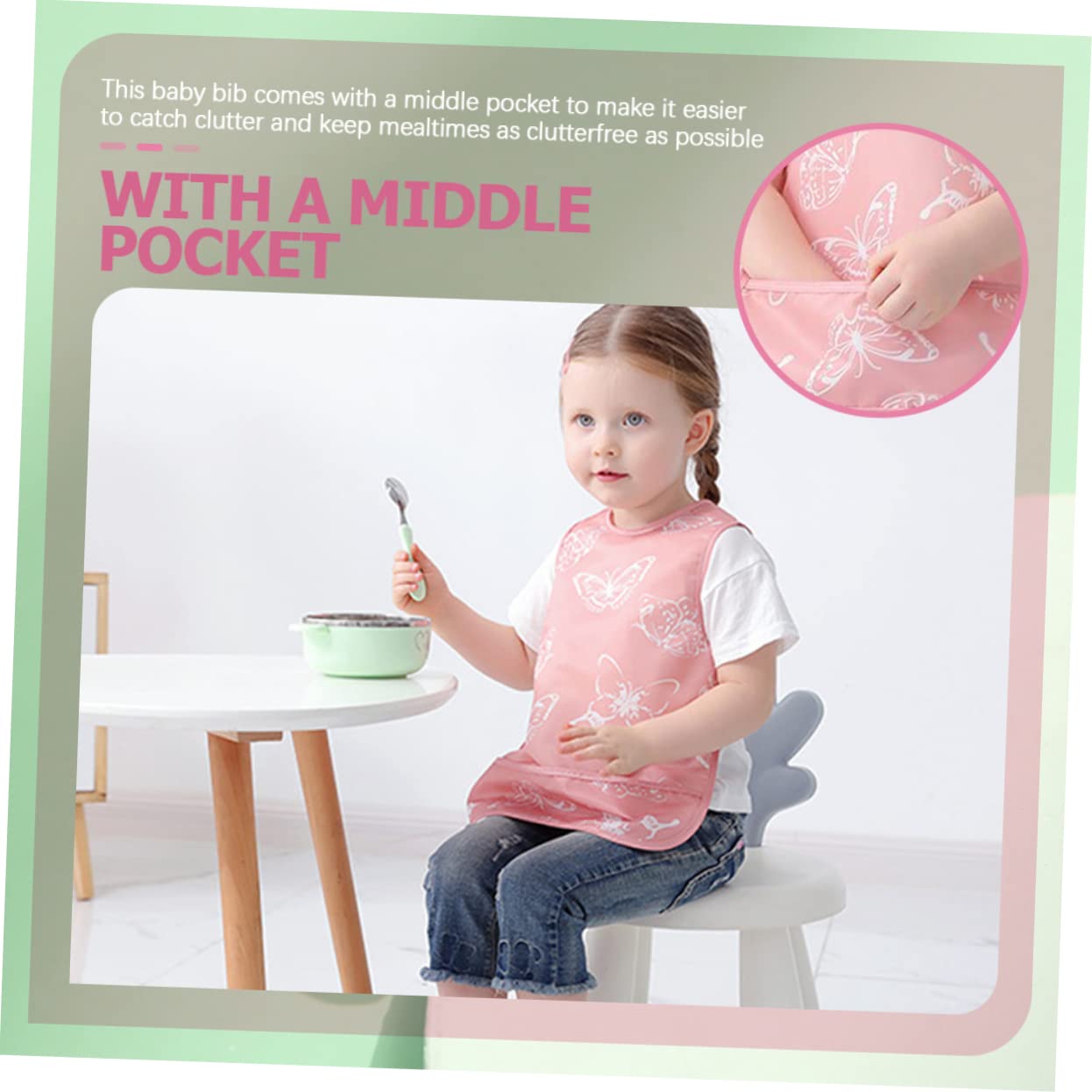 Toyvian 5 Pezzi Bambino Che Mangia Bavaglino Estate Abiti Lavoro Vernice Grembiule Grembiule Del Bambino Per Bambini Bambini Pittura In Poliestere