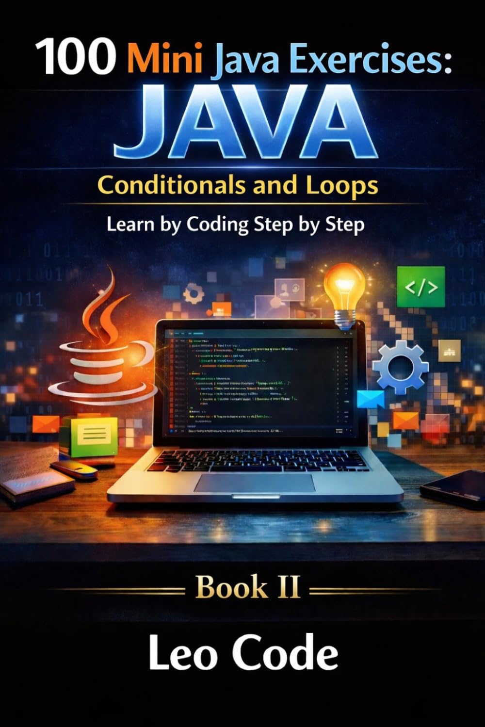 100 Mini Java Exercises: Conditionals and Loops Learn by Coding Step by Step: Learn Java programming logic with if, switch, for, while, and practical step-by-step exercises