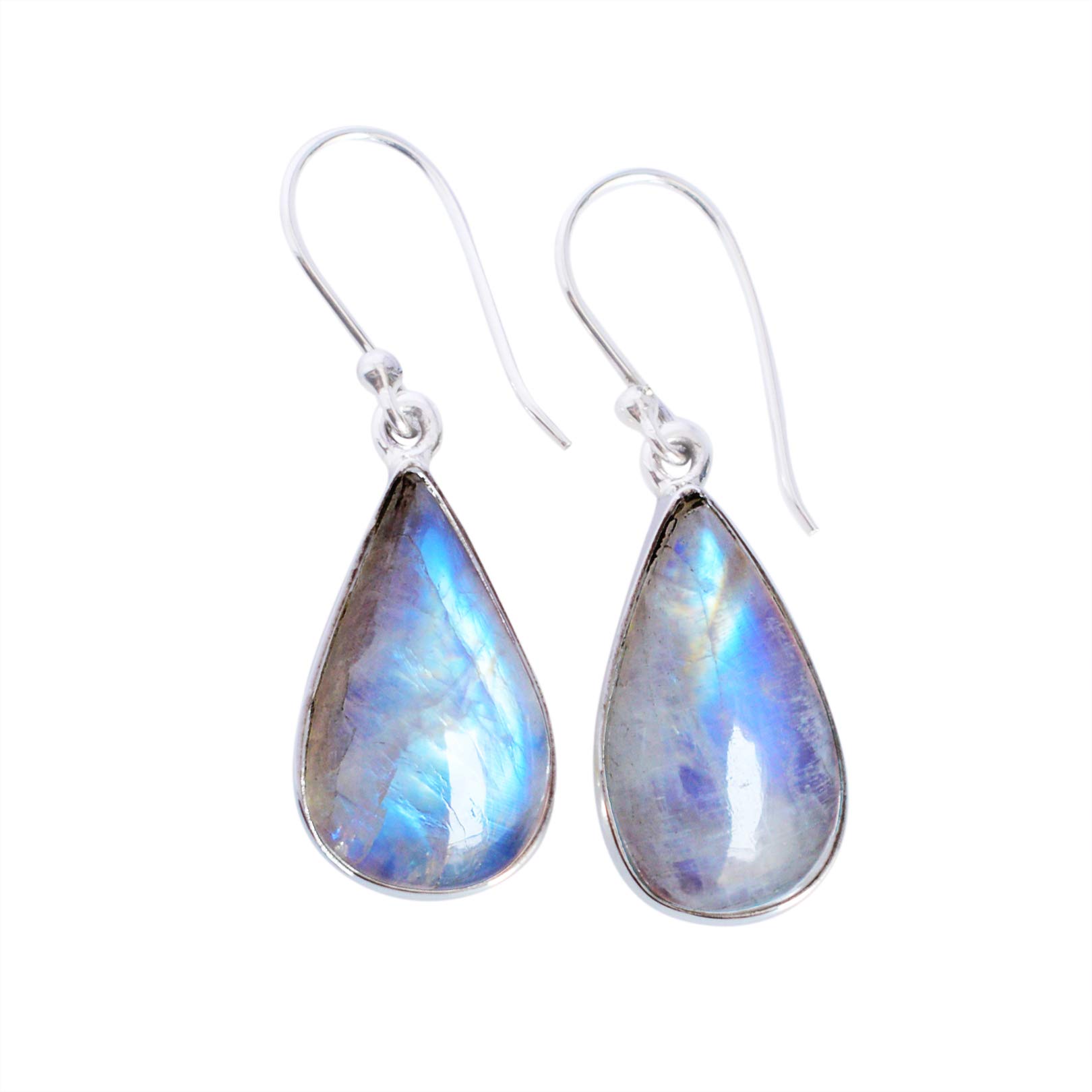 Incredibile arcobaleno pietra di luna gemma 925 solido argento Sterling ciondolo,Designer gioielli, regalo di anniversario RI-5151