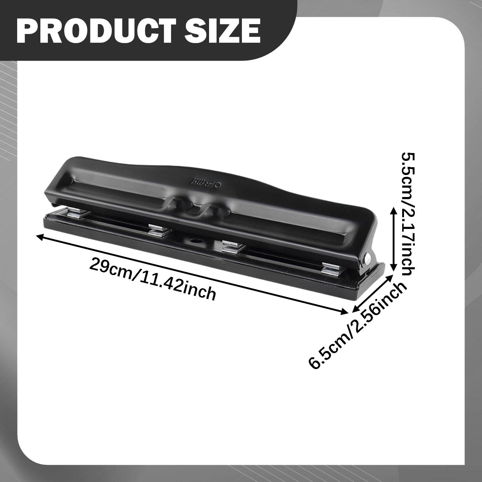 Perforatrice per Fori, capacità 10 Fogli, Versatile perforatrice per Biglietti, raccoglitori, quaderni, Planner, Album, 4 Fori