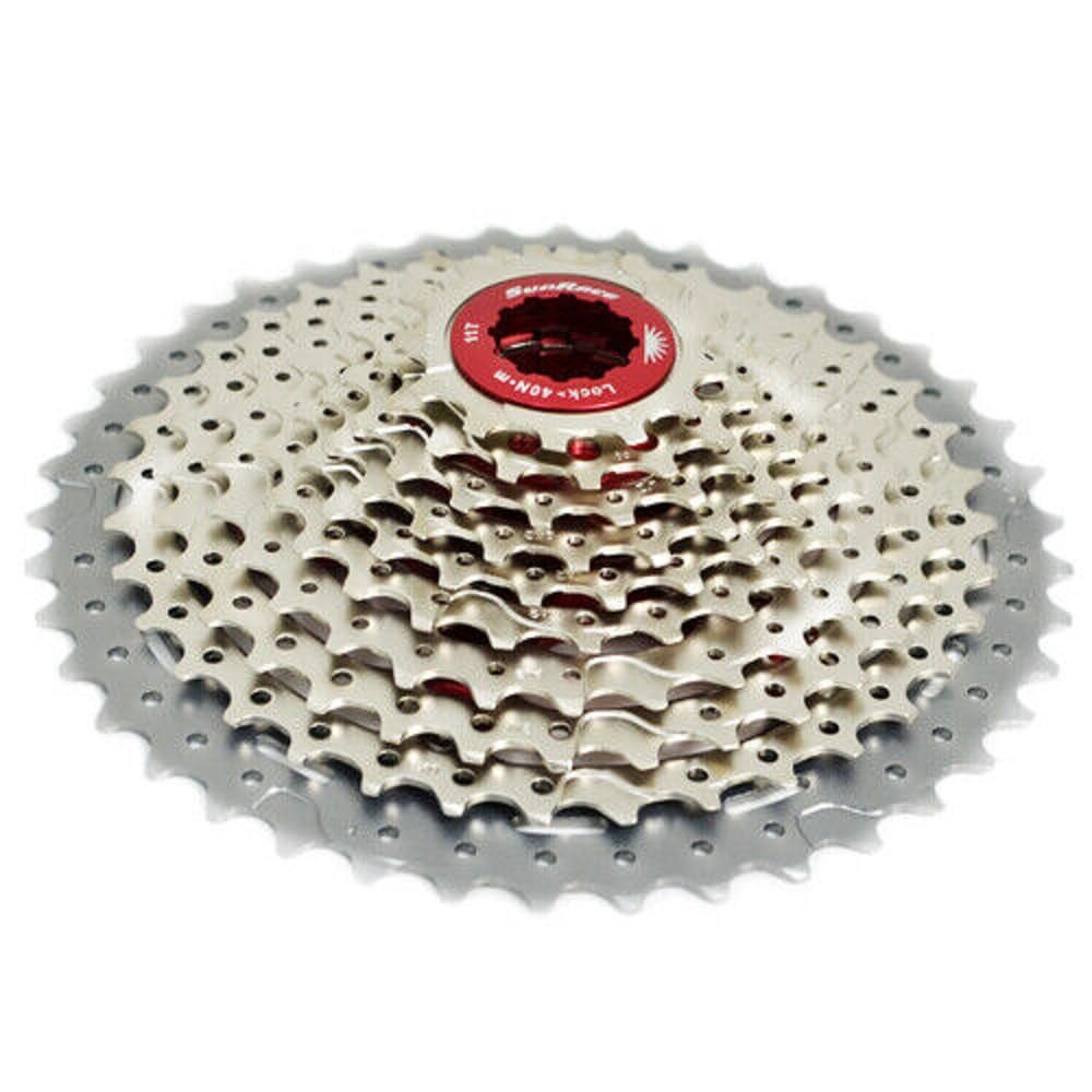 SunRace CSMX8 Wide Ratio Cassette 11-42T, 11 Speed, Silver, XTE1386 - Image 4