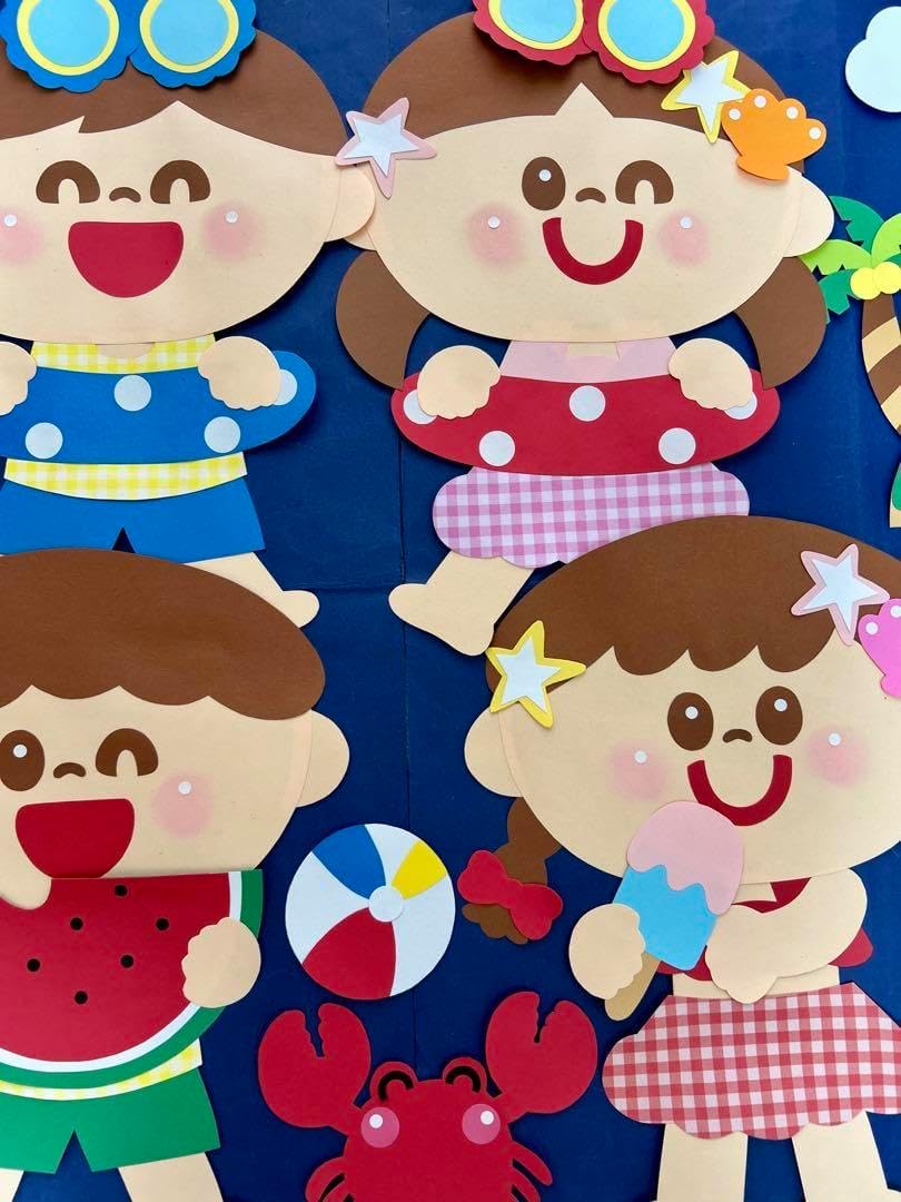 壁面飾り 夏 7月 8月 海 保育園 幼稚園 小児科 児童施設