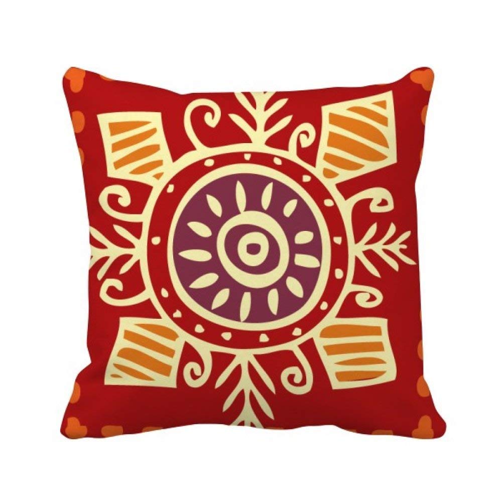 Coussin Mexique Totems yeux rouges pour décorer un canapé chic