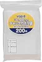 チャック袋 厚手タイプ 0.08mm厚  S0318D チャック袋（チャック付き袋） 厚手タイプ 0.08mm厚 B8 70×100mm