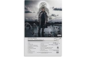 WANGYIYUN Juice WRLD - Fighting Demons Album Cover Poster Canvas Wall Art